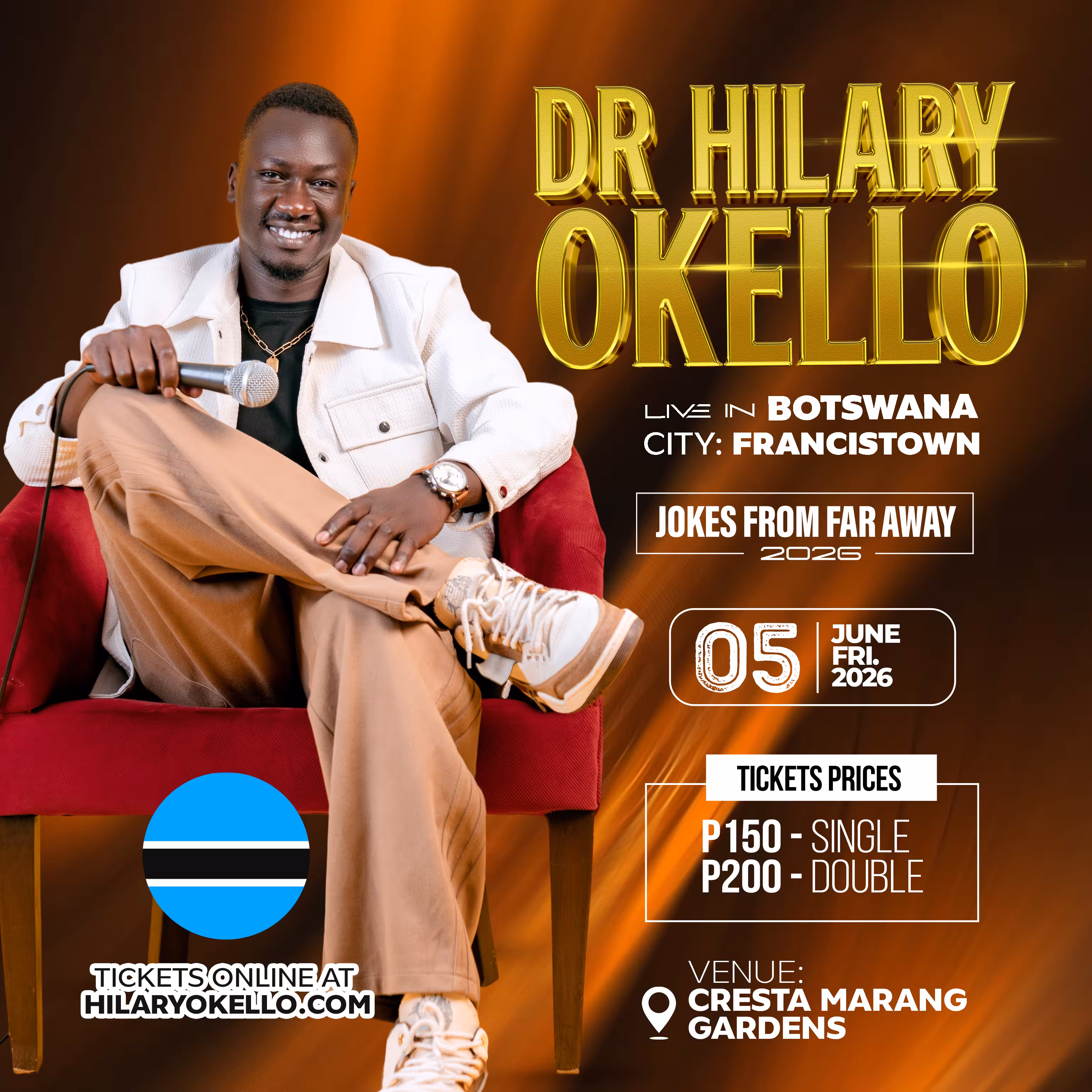 Francistown | Dr. Hilary Okello Live